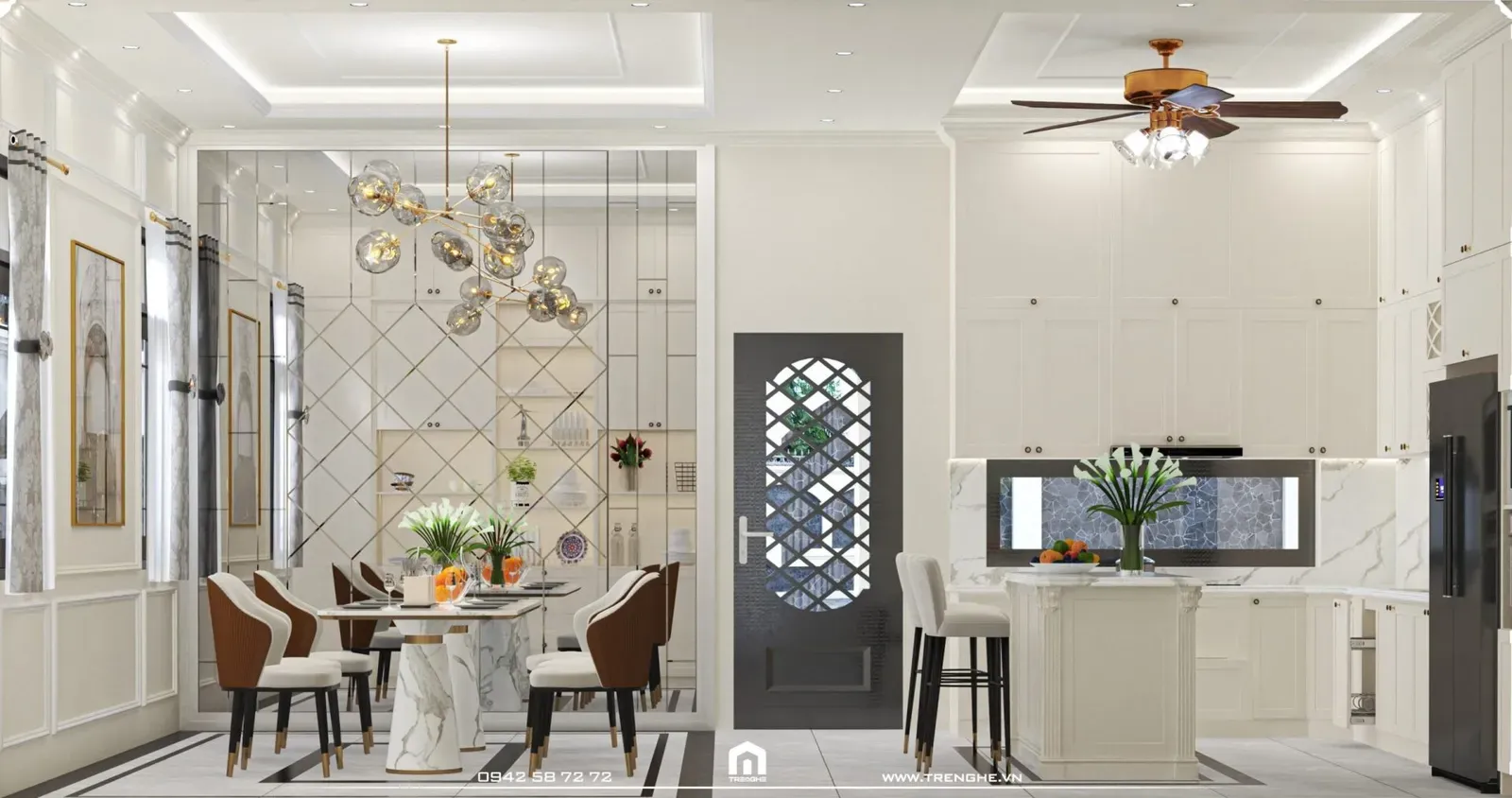 H’ Villa | Biệt thự 2 tầng Tân cổ điển cho đại gia đình 3 thế hệ