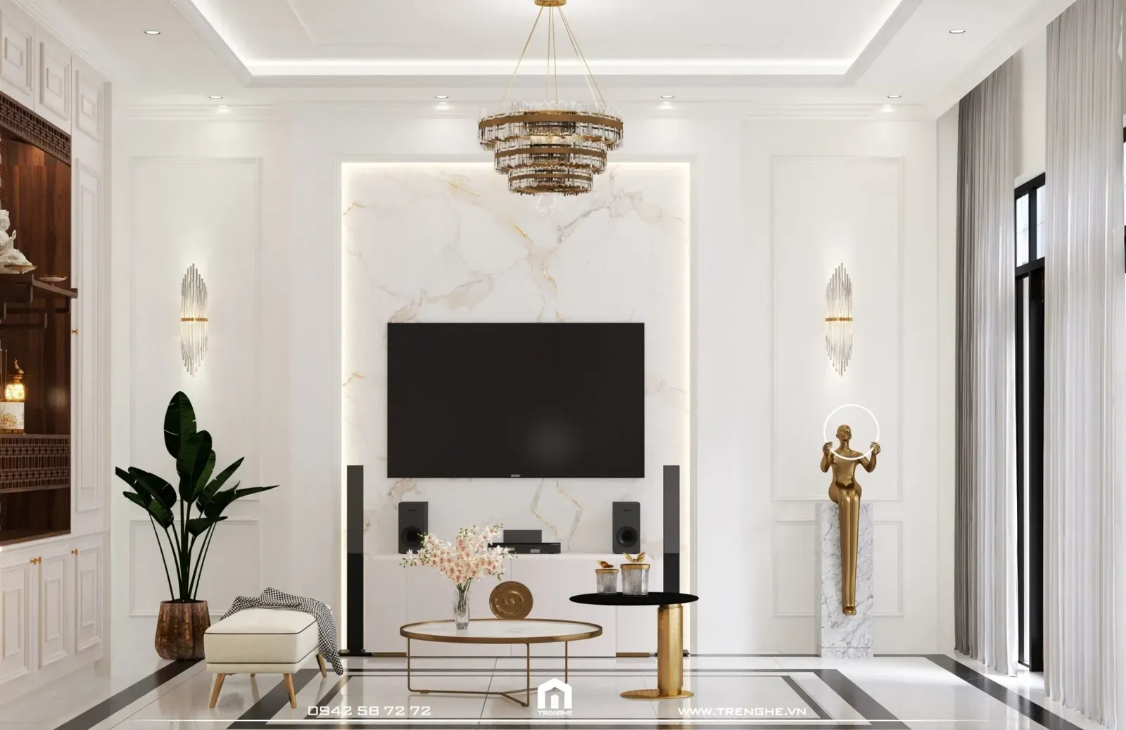 H’ Villa | Biệt thự 2 tầng Tân cổ điển cho đại gia đình 3 thế hệ
