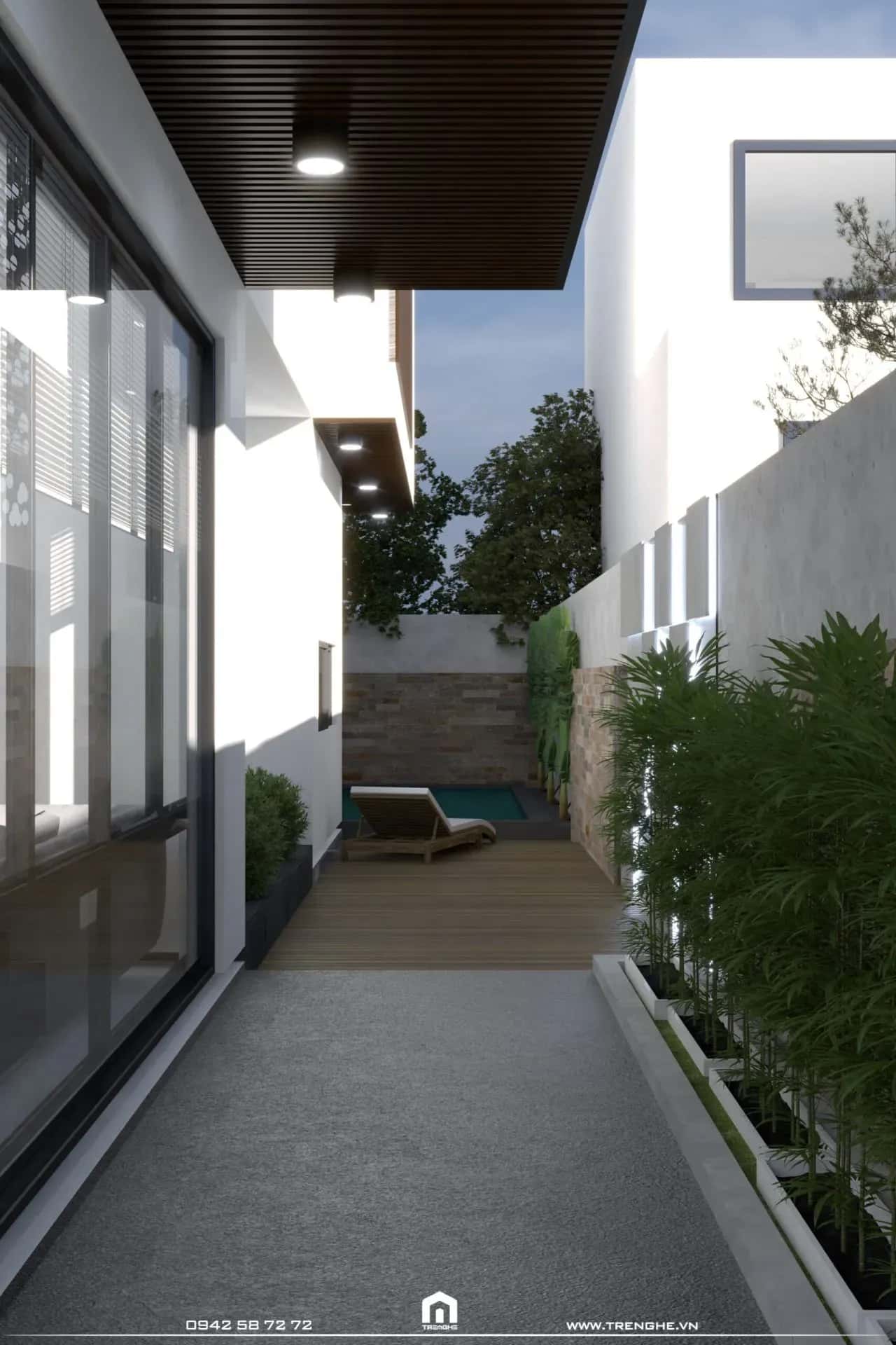 H’ Villa | Biệt thự 3 tầng hiện đại toát lên sự mạnh mẽ và sắc nét