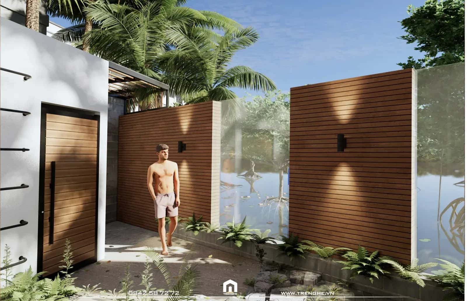 D’ House | Nhà phố 2 mặt tiền lưng tựa bờ sông thanh bình và trong trẻo