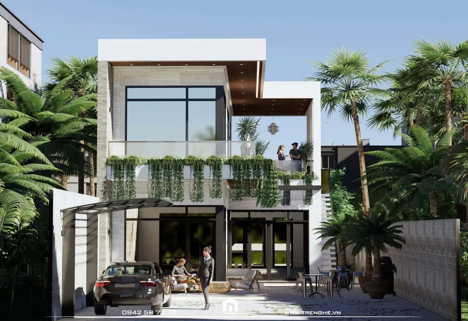 D’ House | Nhà phố 2 mặt tiền lưng tựa bờ sông thanh bình và trong trẻo