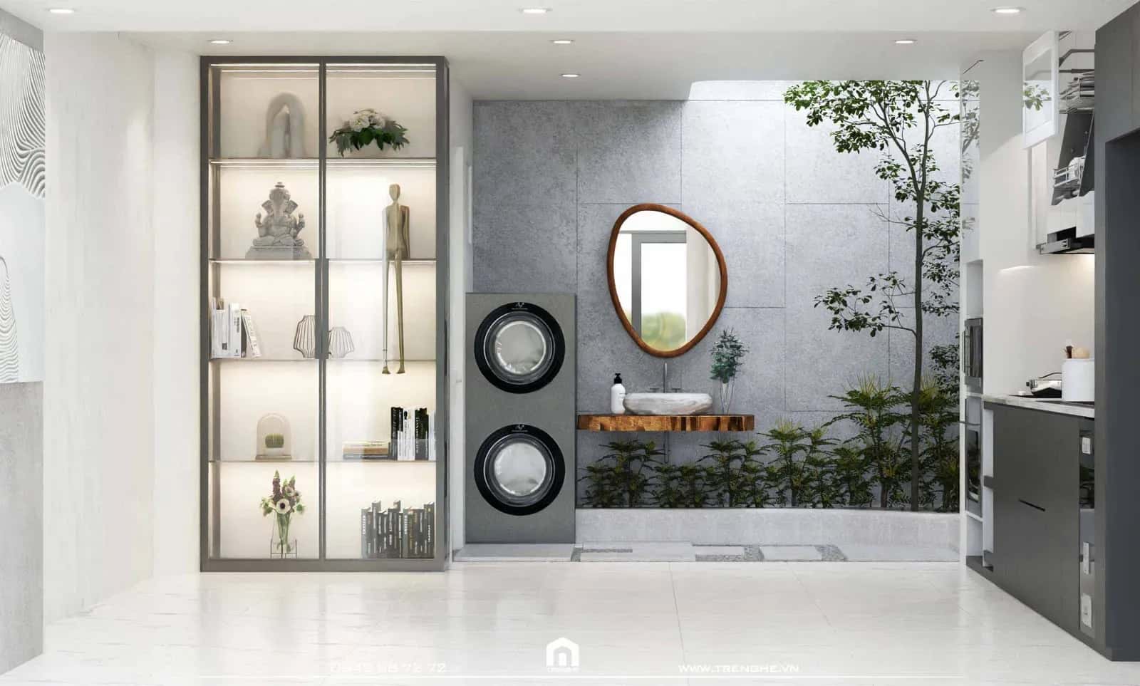 Giếng trời mở rộng tầm nhìn cho các tầng