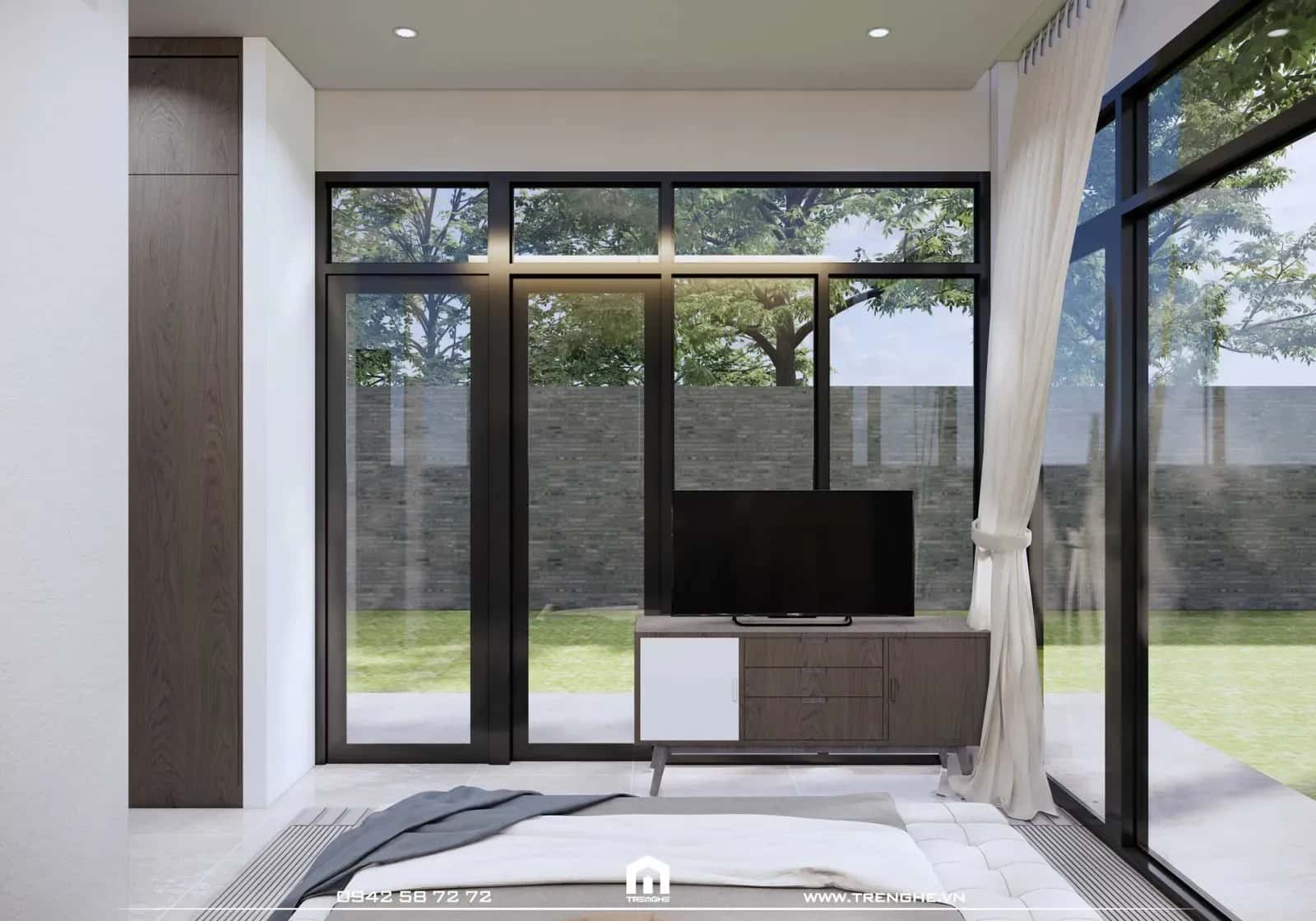 Không gian ấm áp tại phòng ngủ nhà phố D’ House