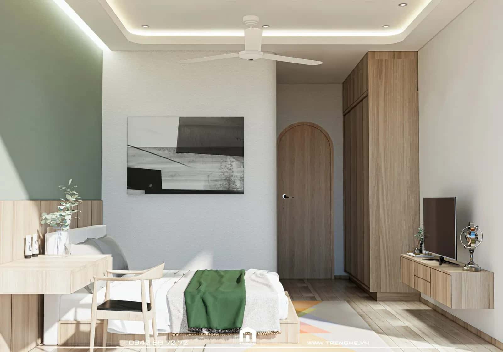 Mỗi không gian phòng ngủ H’ House Vũng Tàu được đồng bộ hóa nội thất