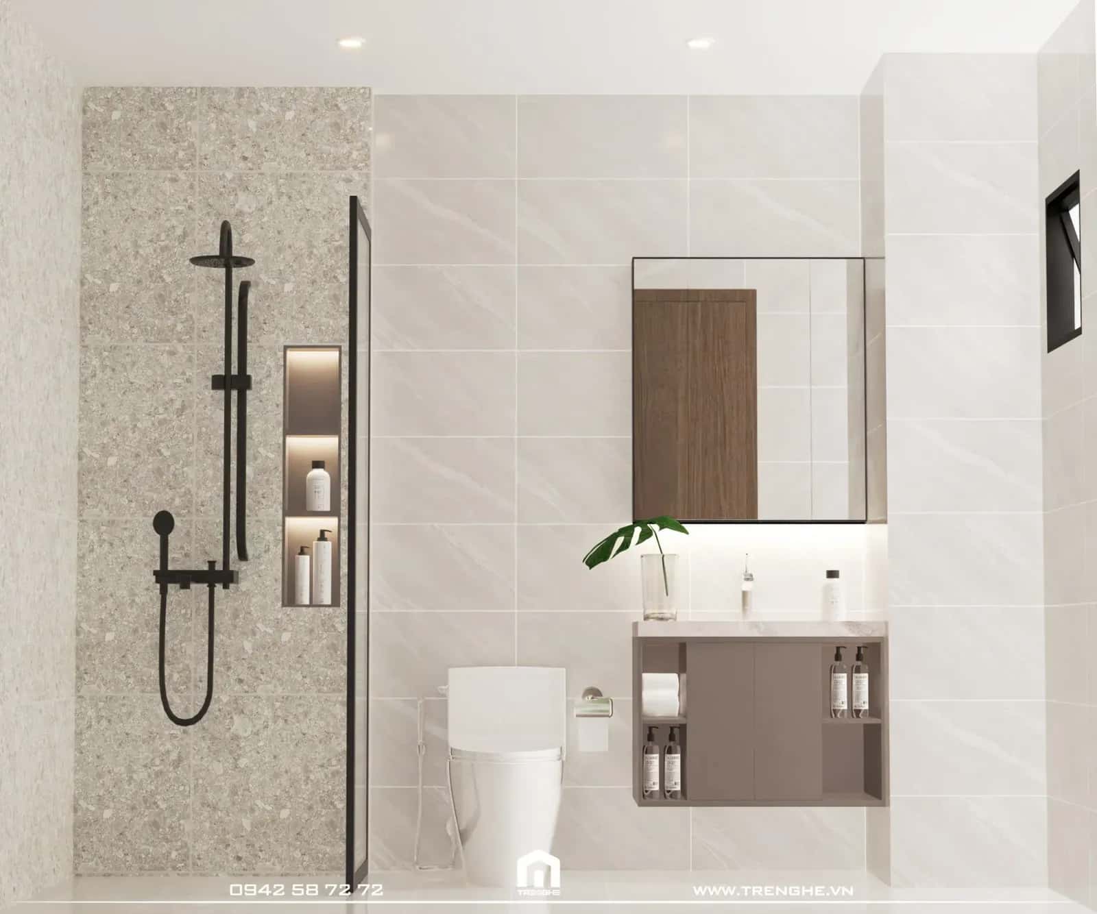 Thiết kế nhà vệ sinh phong cách hiện đại tại L’ House