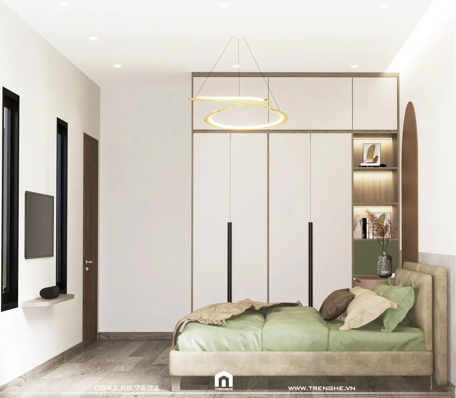 Tre Nghệ đồng bộ nội thất tại các phòng ngủ L’ House