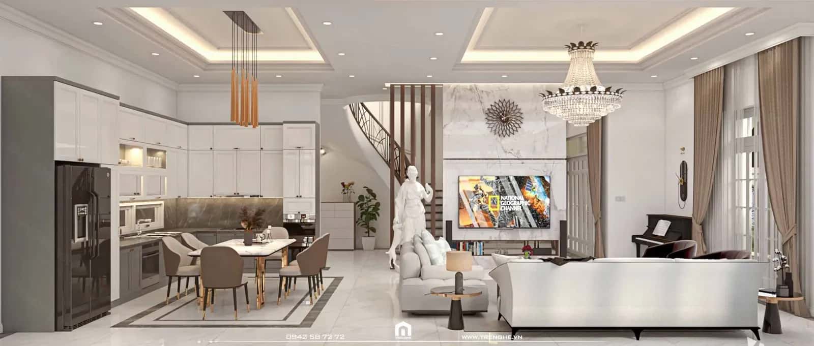 LA’ Villa – Biệt thự 3 tầng tân cổ điển nâng tầm không gian sống của gia chủ, ảnh 8