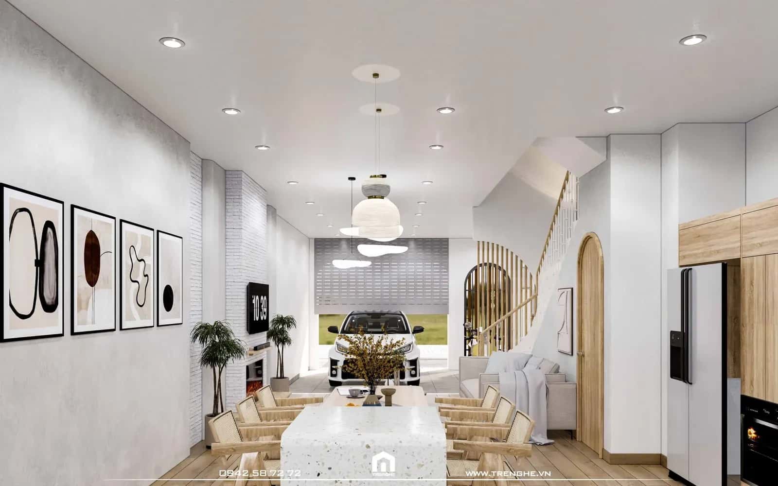 T’ House – Nhà phố 3 tầng mang nét đẹp bình yên giữa lòng thành phố, ảnh 3