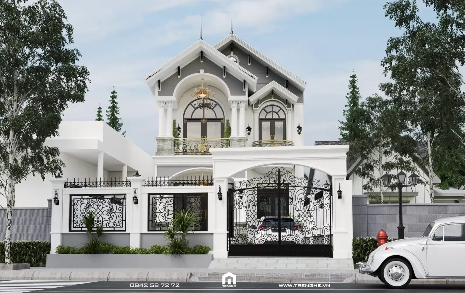 Biệt thự 2 tầng Tân Cổ Điển