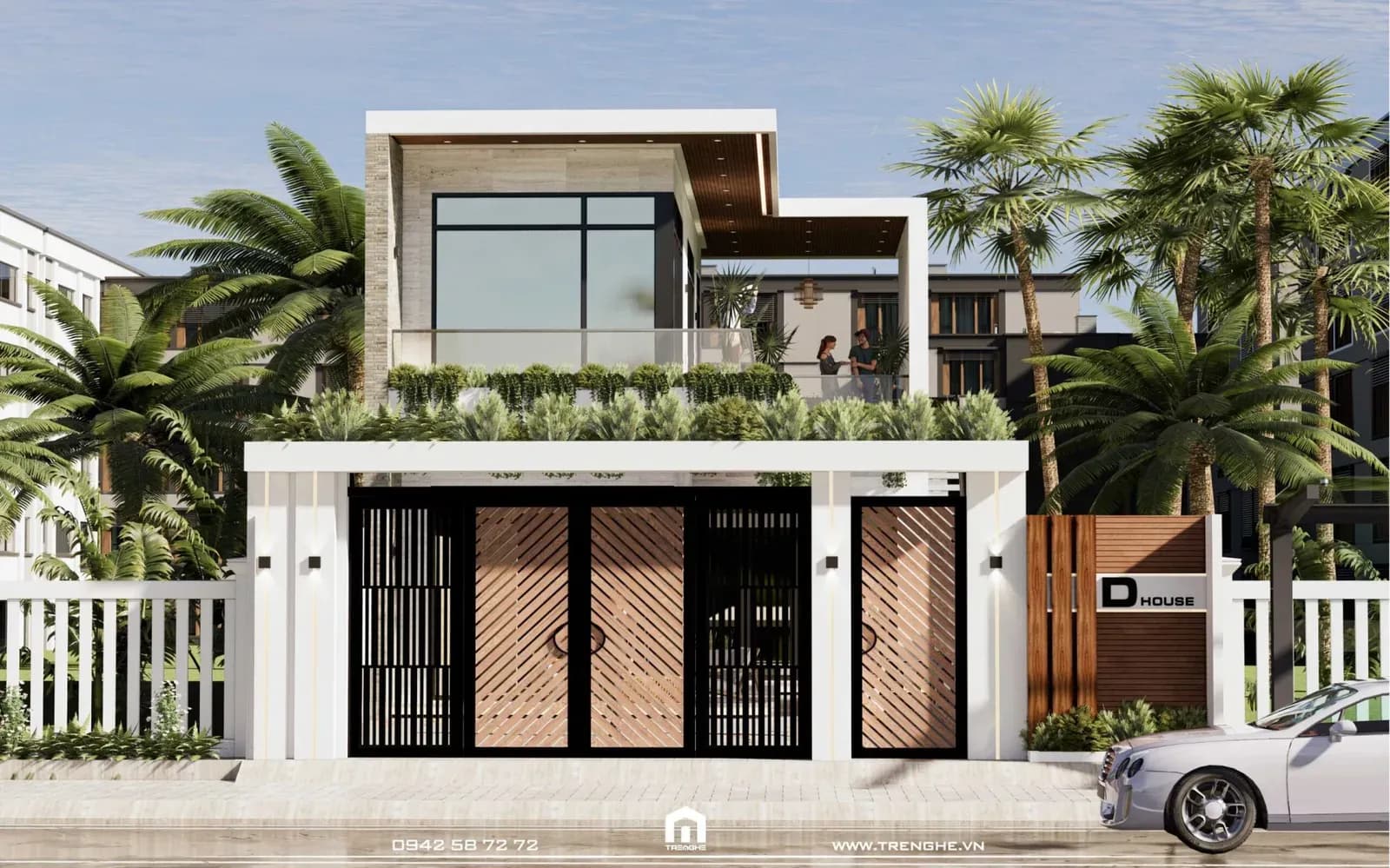 Biệt thự 2 tầng hiện đại