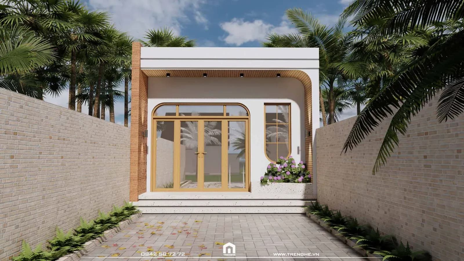 Mặt tiền nhà vườn Mr. Trọng