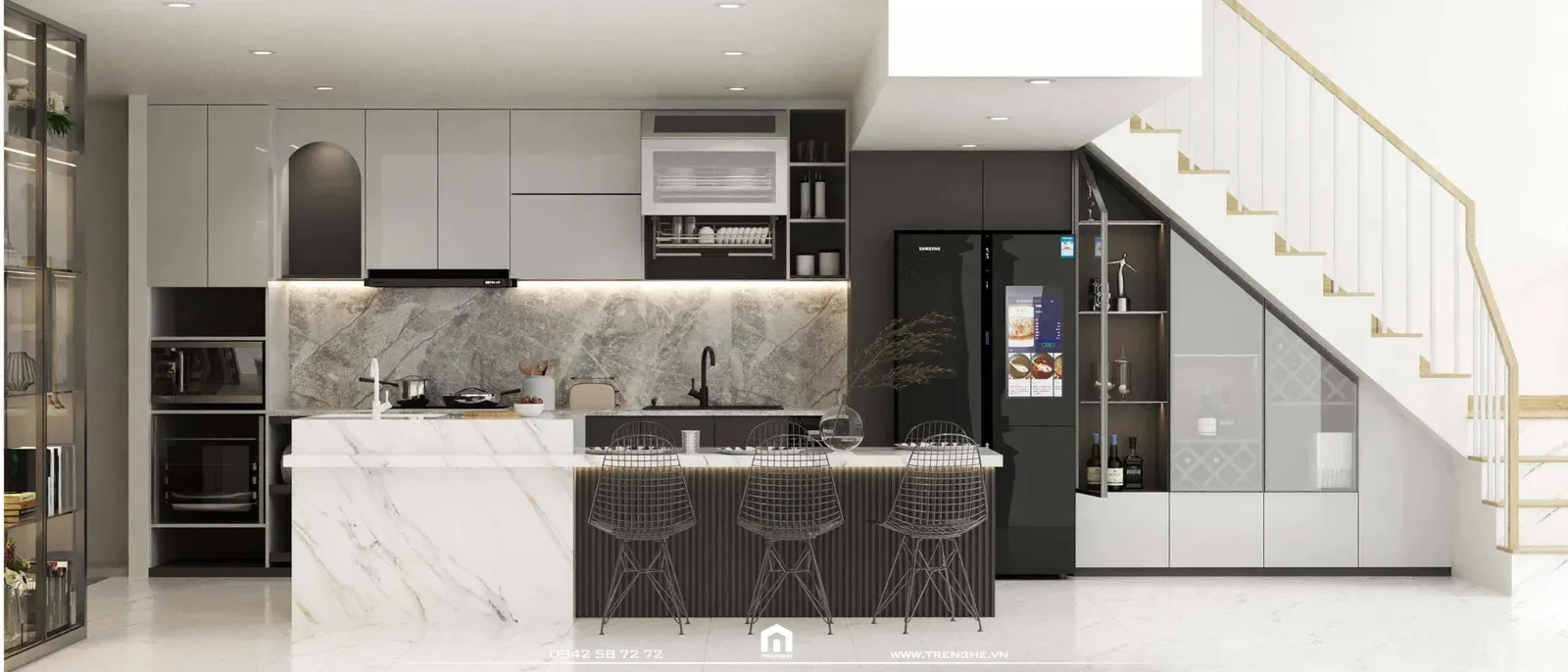 T’ House – Gắn kết thương yêu qua không gian nhà phố 3 tầng hiện đại và ấm áp, ảnh 6