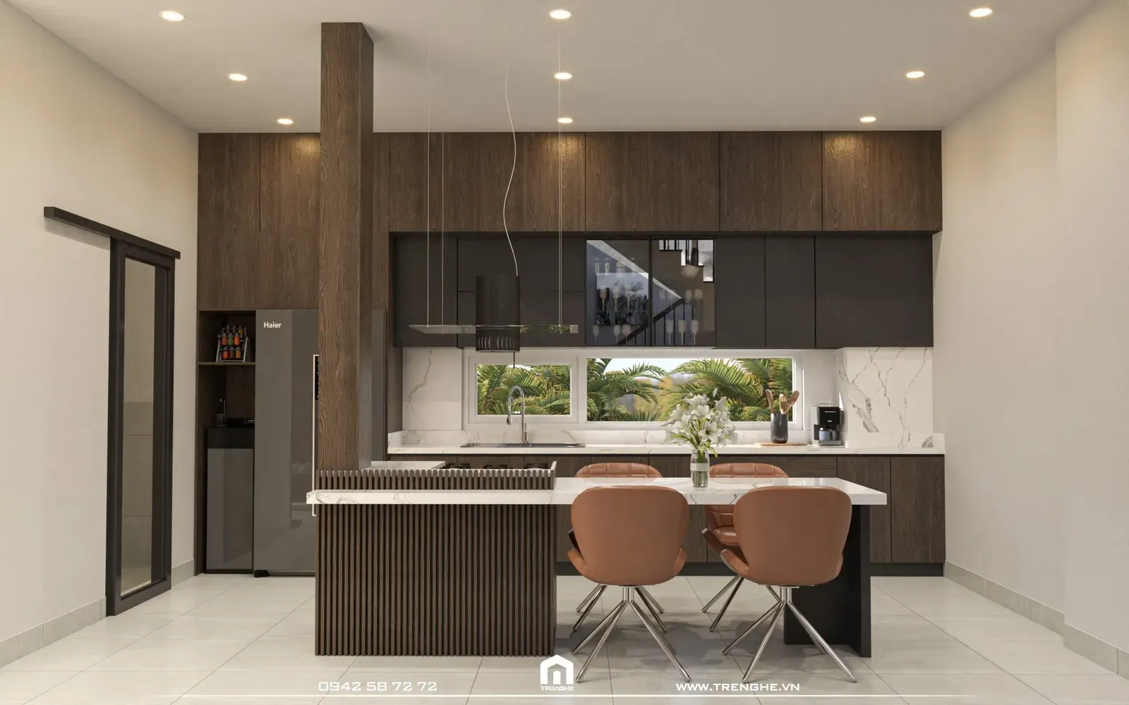 Gian bếp ấm cúng và hiện đại của K’ House