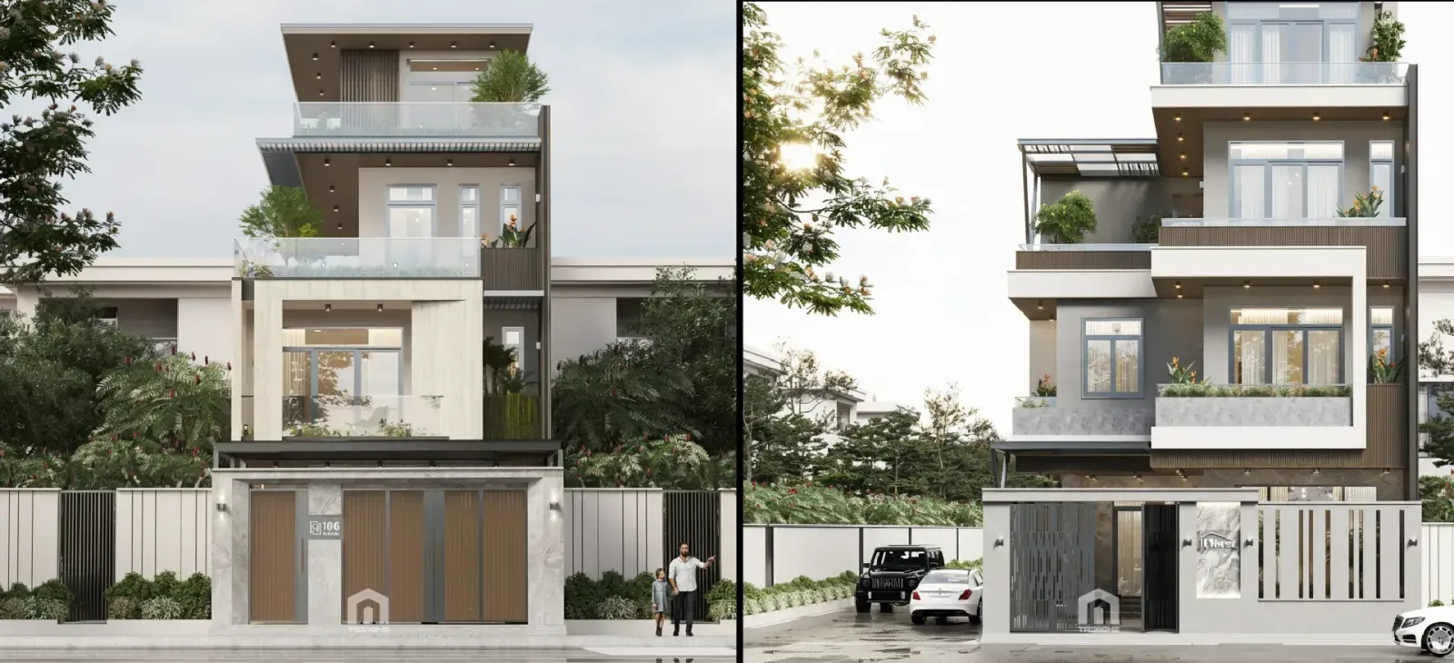 Biệt thự 3 tầng