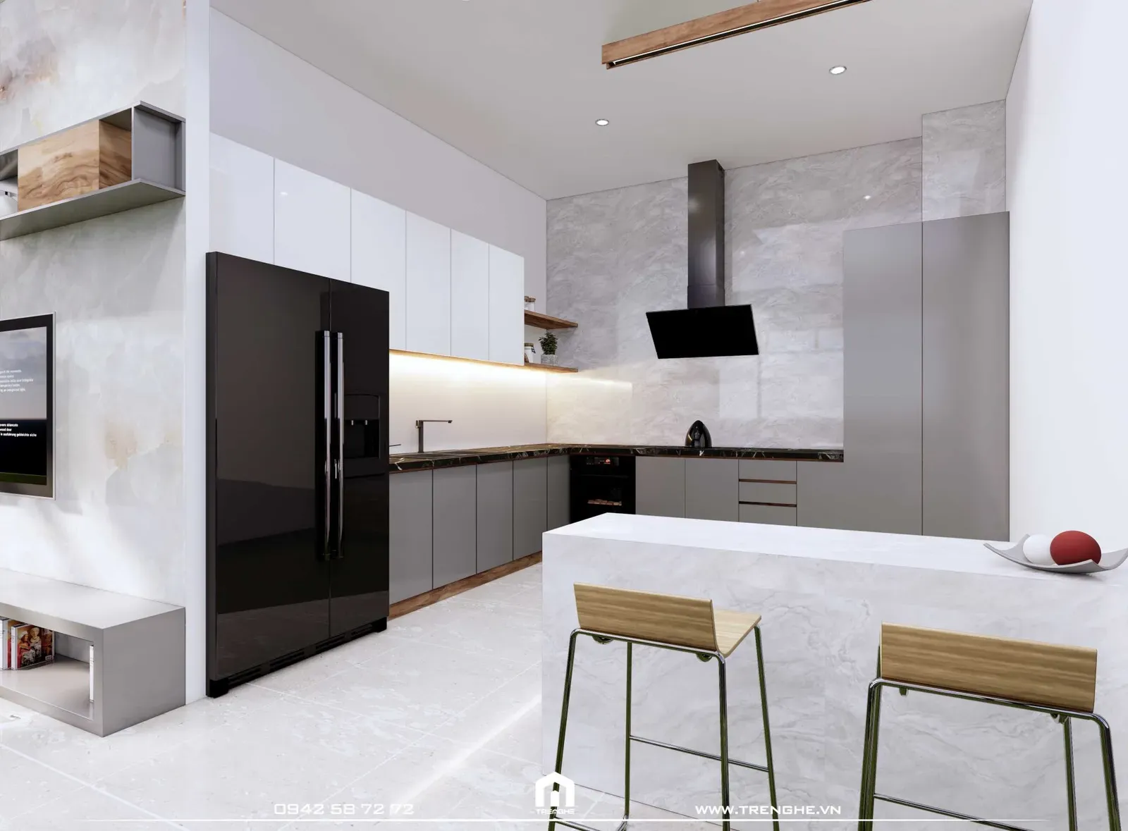 Tre Nghệ lắp đặt thiết bị bếp đầy đủ cho nhà phố D’ House