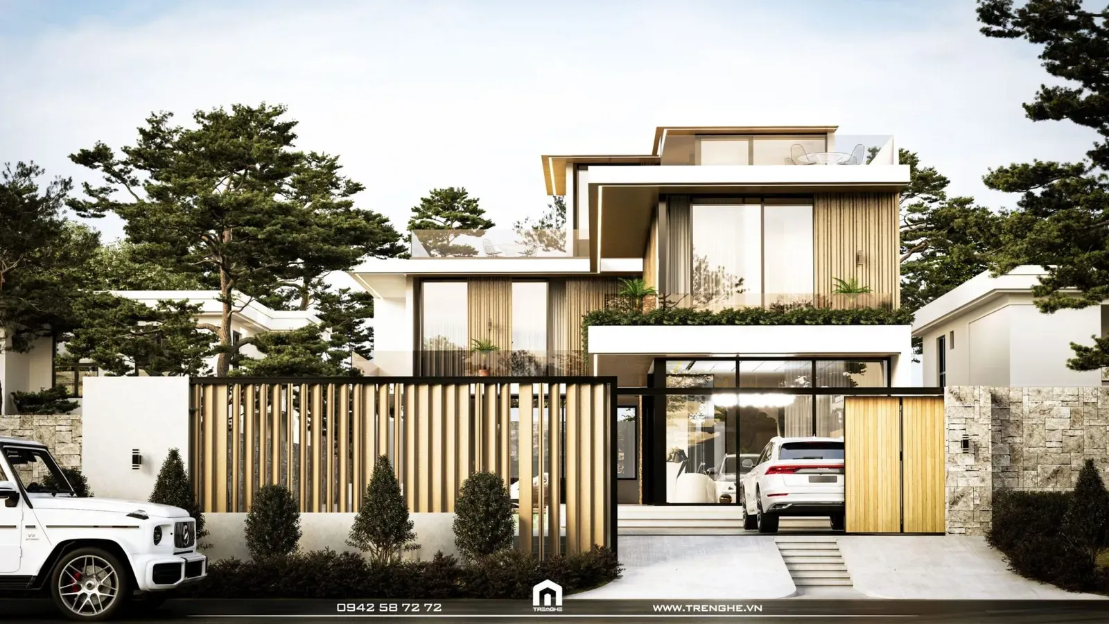 Phối cảnh ngôi biệt thự D’ Villa Long Hải