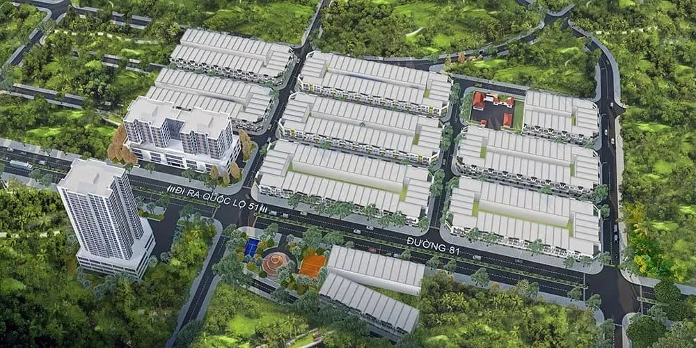 Phối cảnh tổng thể dự án khu dân cư Ecotown Phú Mỹ