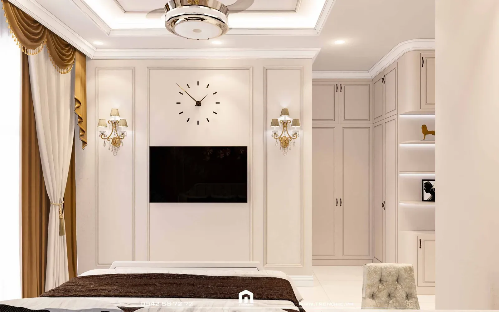 Không gian phòng ngủ ấm cúng và tiện nghi tại H’ House