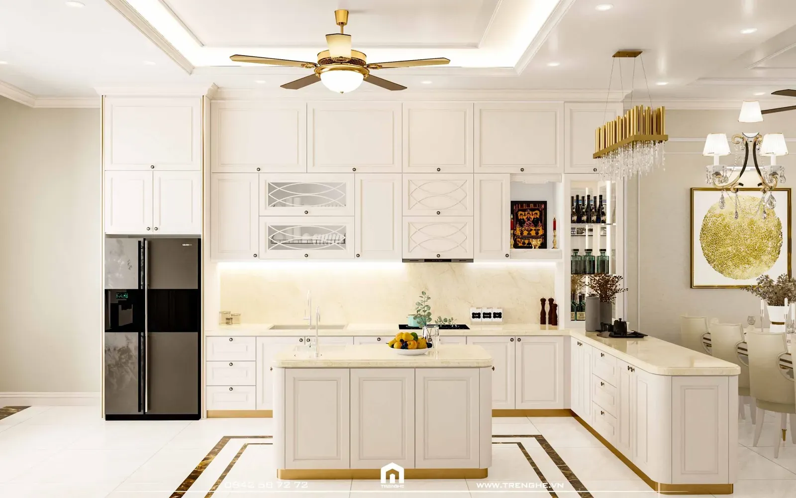 Thiết kế gian bếp tiện nghi tại H’ House