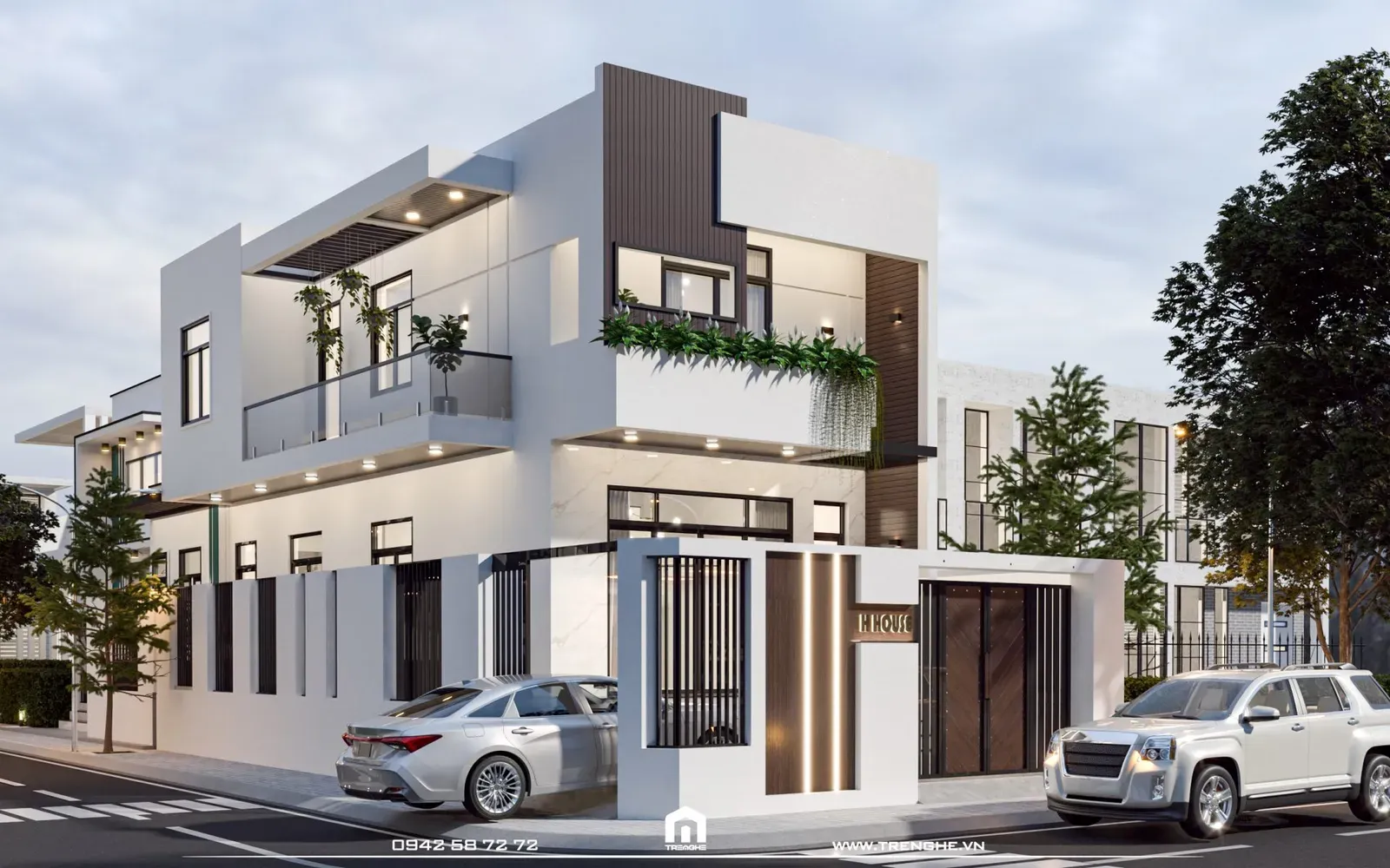 H’ House Chu Hải tọa lạc tại khu đất góc với 2 mặt tiền đường rộng thoáng
