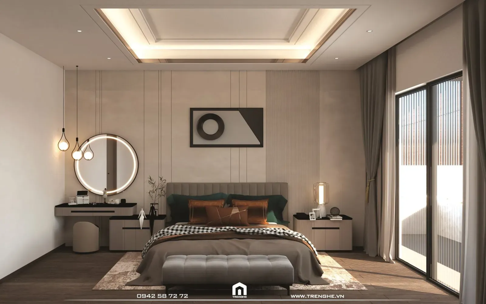 Thiết kế phòng ngủ đẳng cấp tại biệt thự H’ Villa