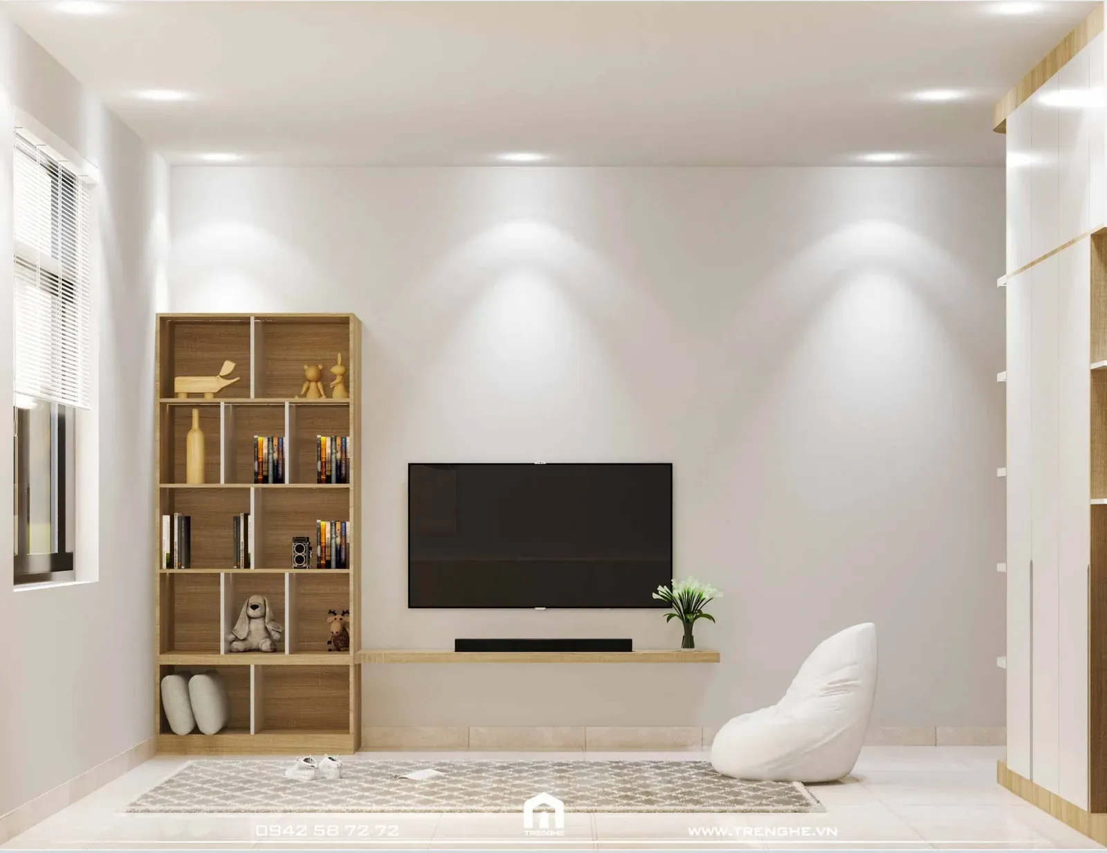 Hệ thống trang thiết bị cao cấp được làm từ vật liệu gỗ