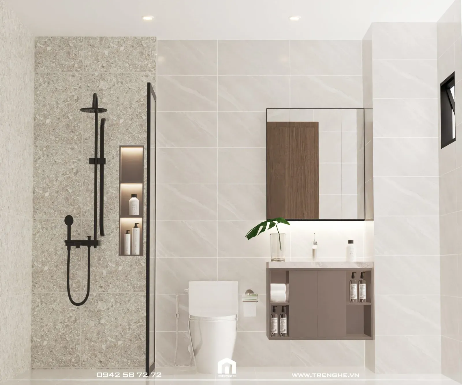 Thiết kế nhà vệ sinh phong cách hiện đại tại L’ House