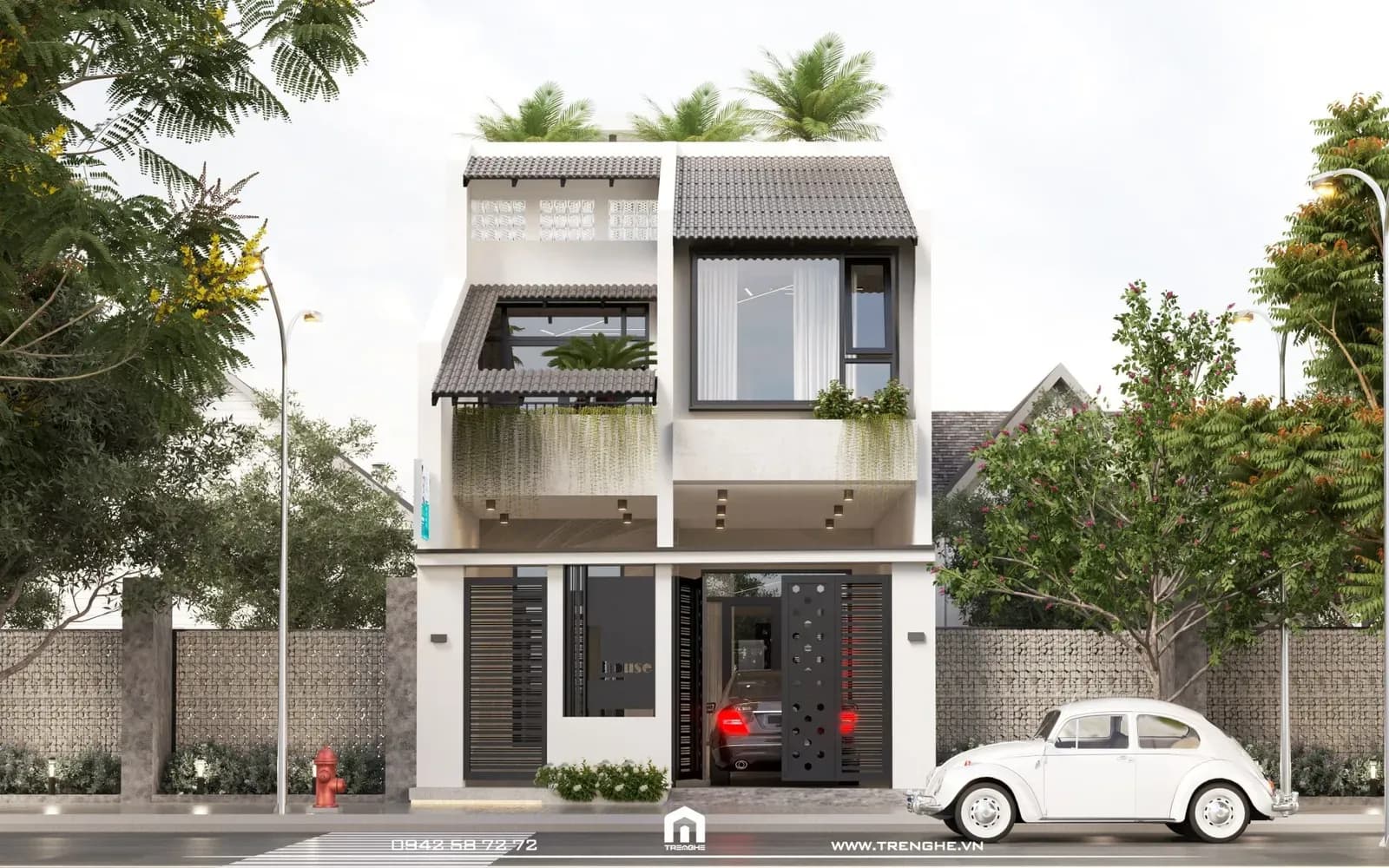 Phối cảnh nhà phố L’ House Hòa Long