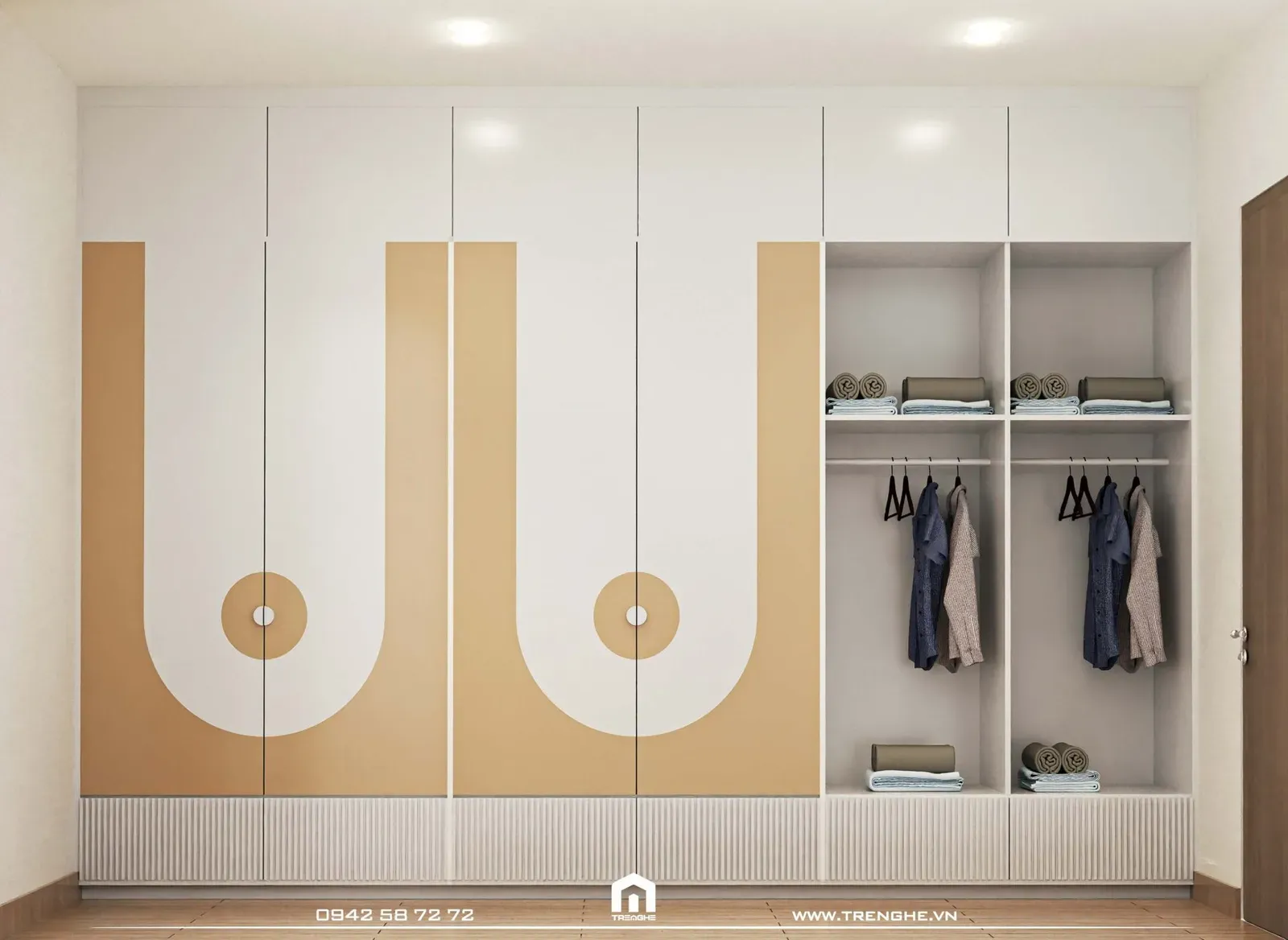 Tủ quần áo cho bé tại phòng ngủ nhà phố H’ House