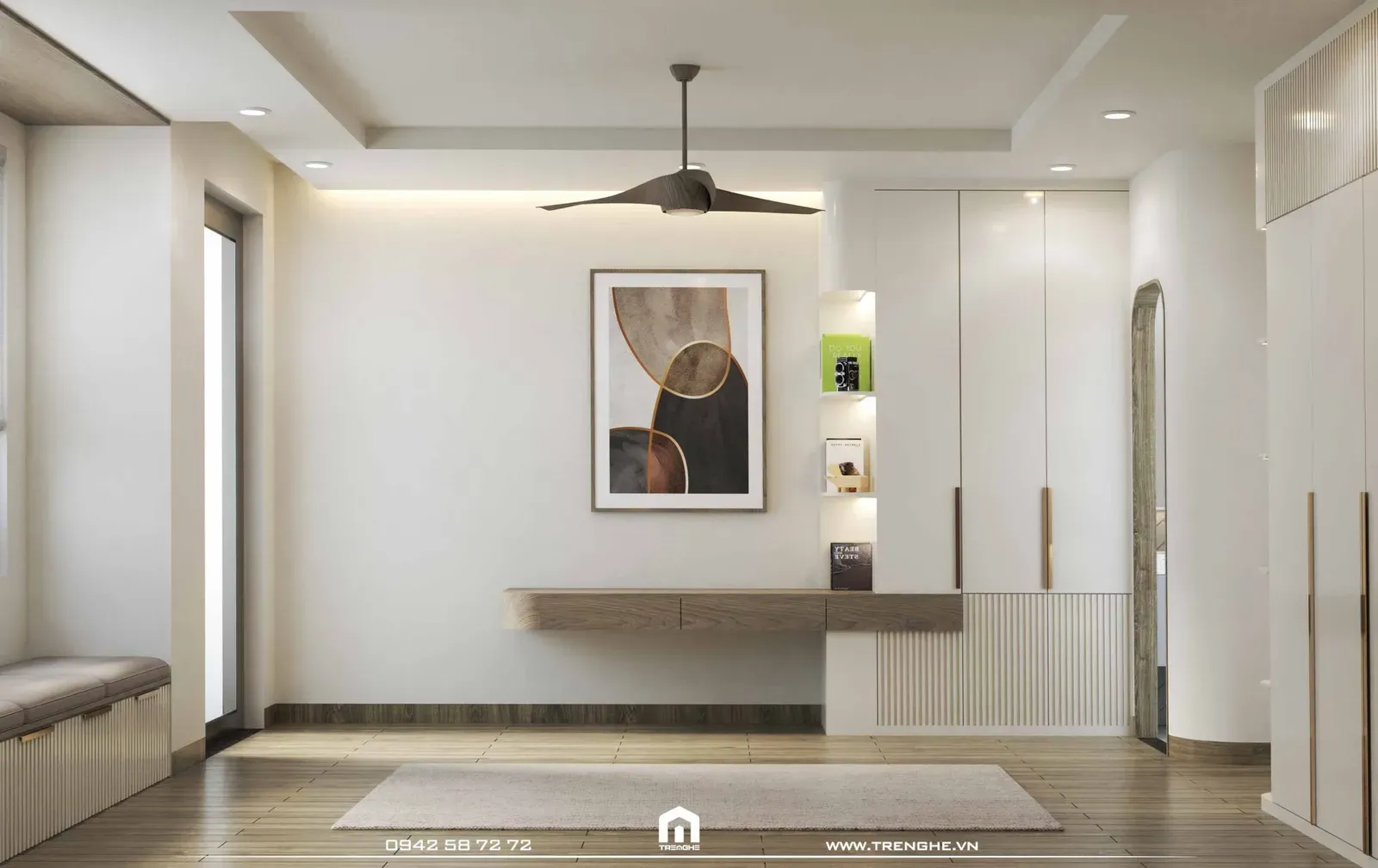 Tre Nghệ chăm chút cho từng chi tiết trang trí nhỏ trong phòng ngủ nhà phố T’ House