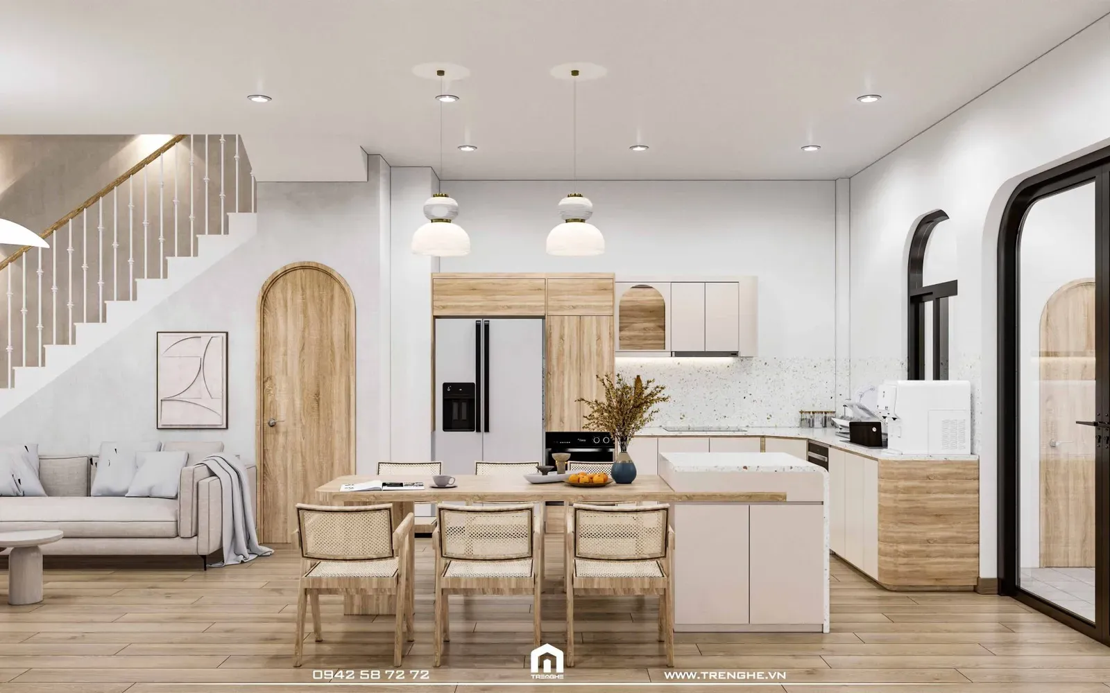 T’ House – Nhà phố 3 tầng mang nét đẹp bình yên giữa lòng thành phố, ảnh 2