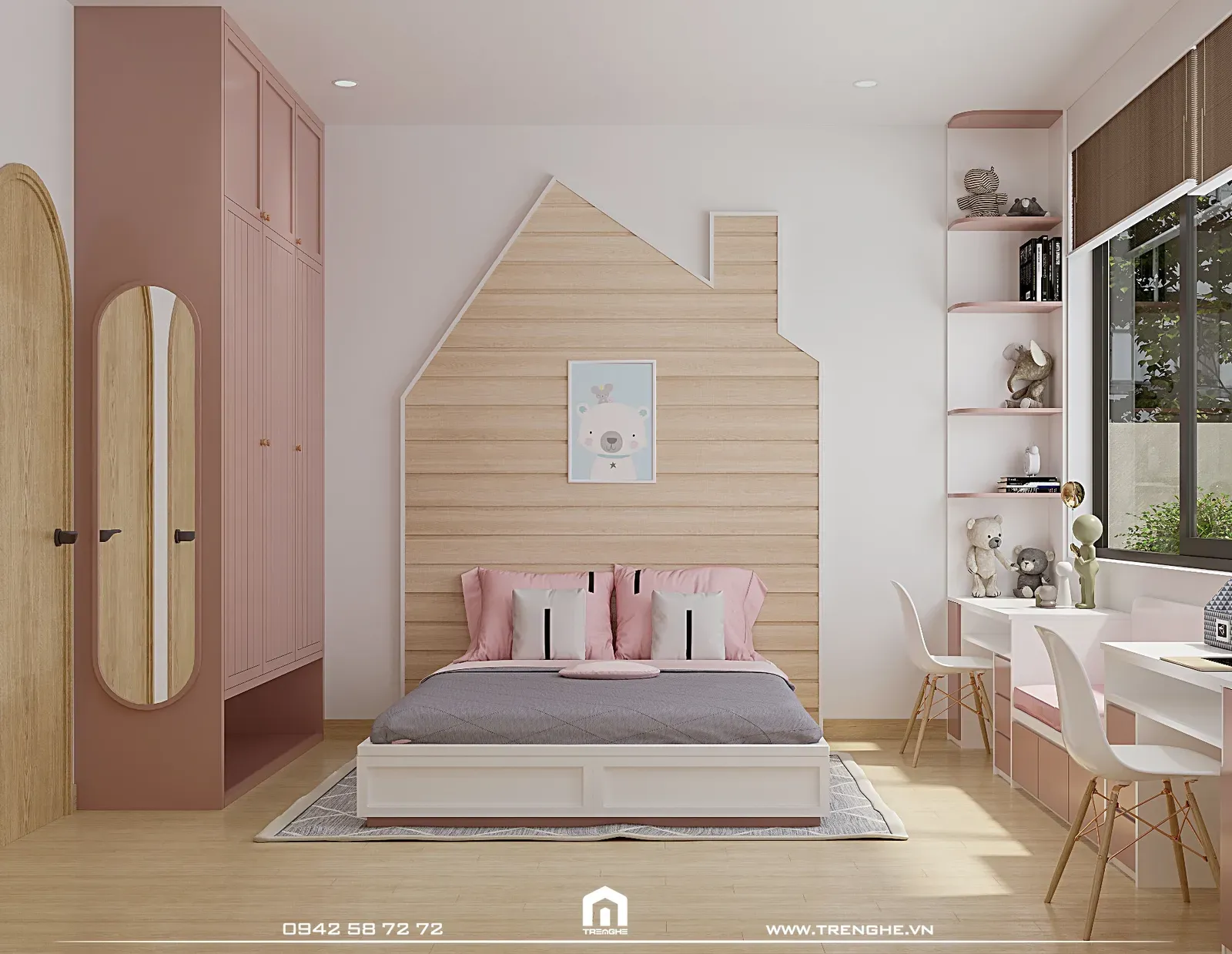 Nội thất gỗ được dùng để tô điểm