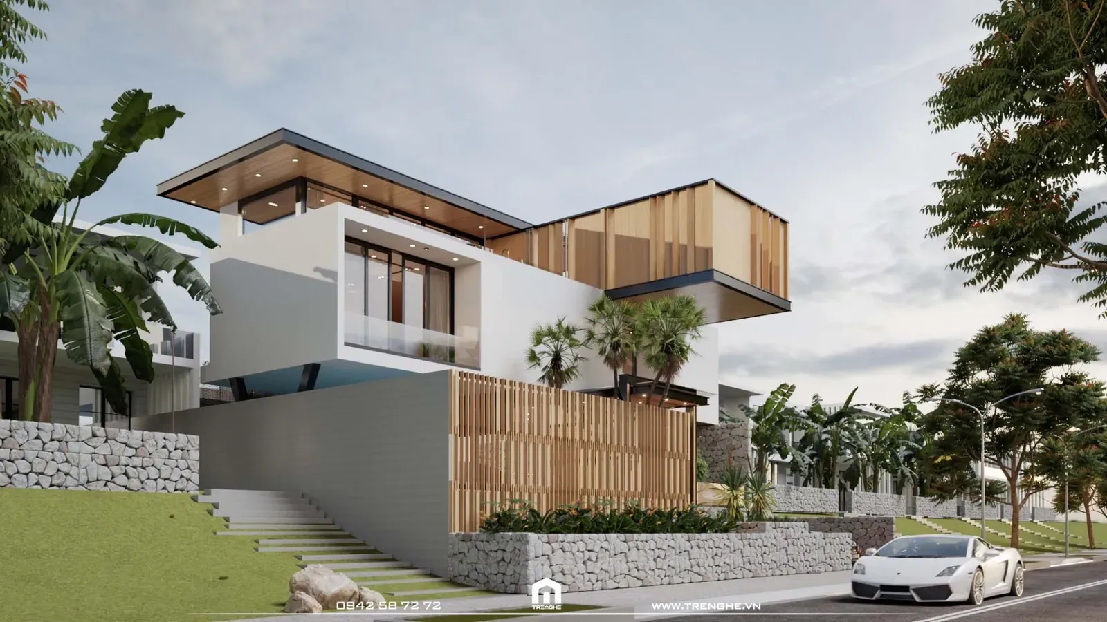 Vẻ đẹp thượng lưu của C’ Villa khi nhìn từ bên ngoài