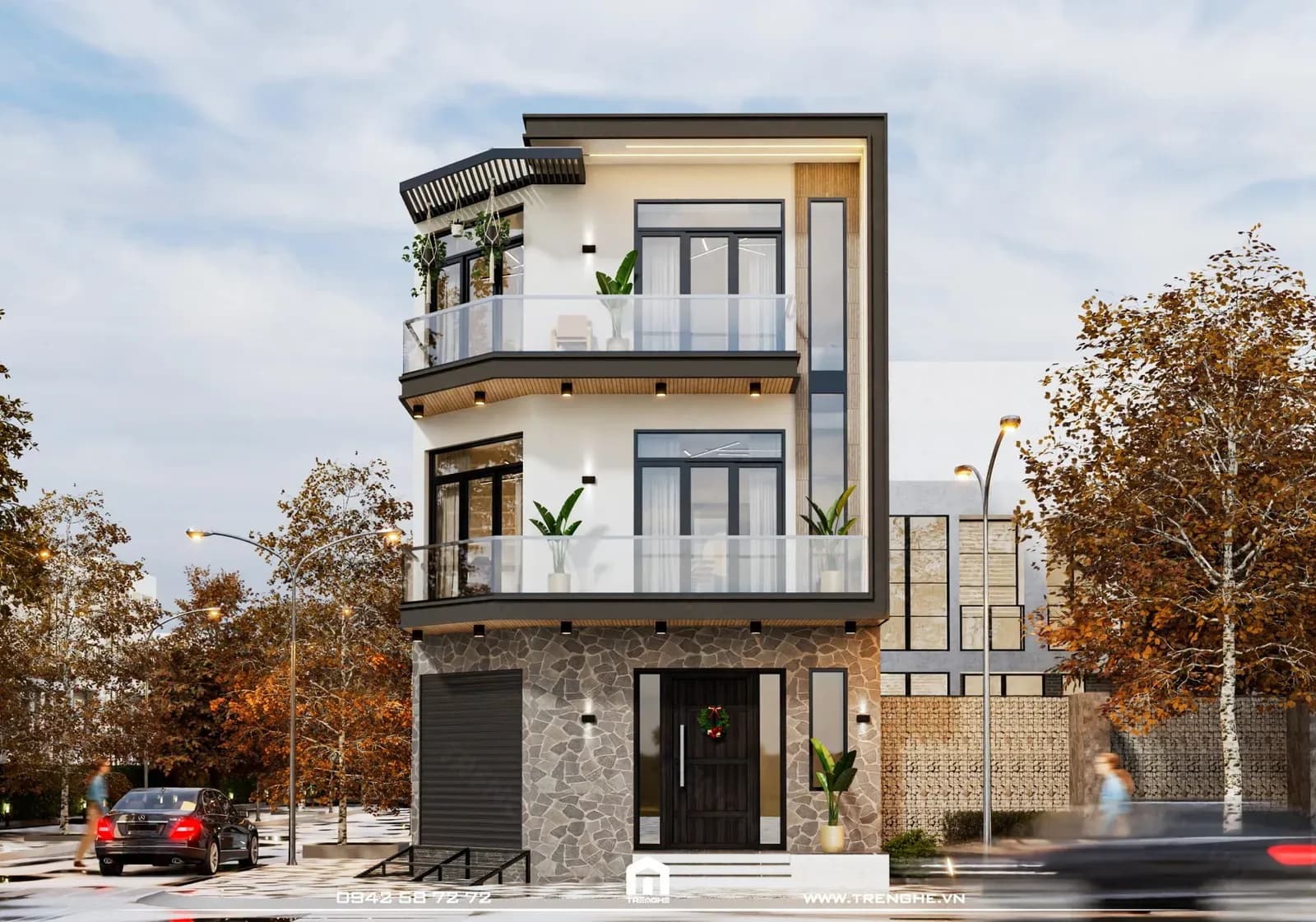 Nhà phố 3 tầng K’ House đậm nét phong cách thiết kế hiện đại
