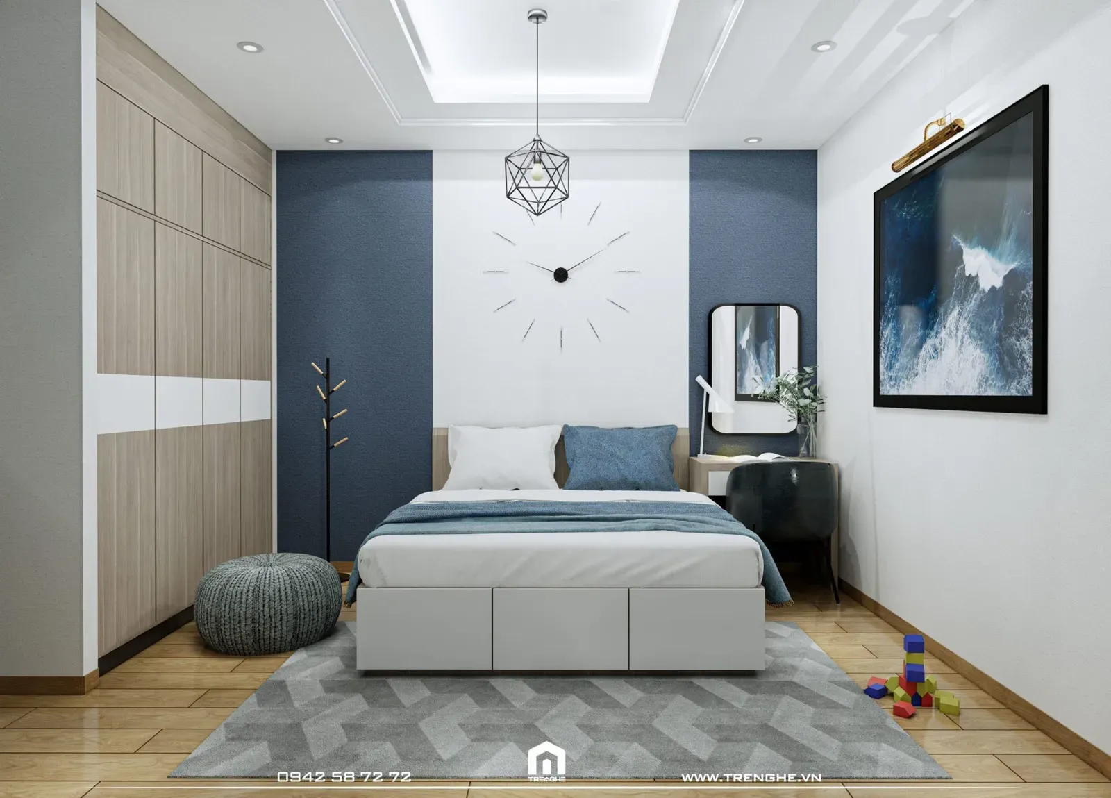 Màu sơn nội thất dành cho người mệnh thủy