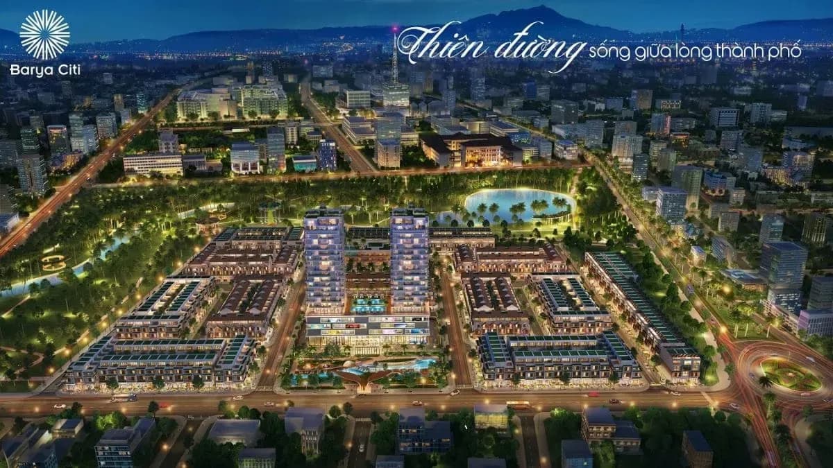 Phối cảnh tổng thể dự án Barya Citi Bà Rịa
