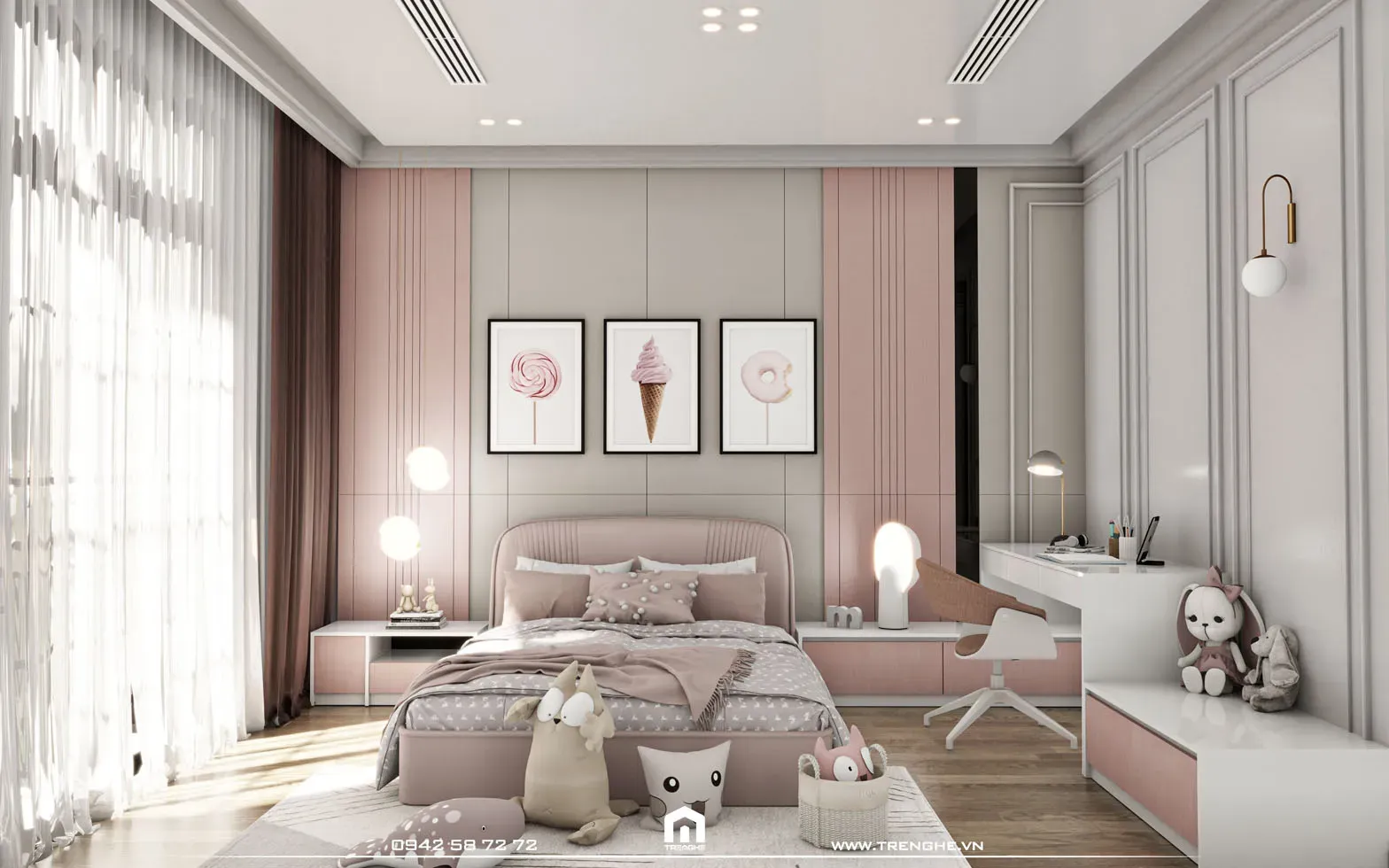 Phòng ngủ phụ phong cách Neo Classic