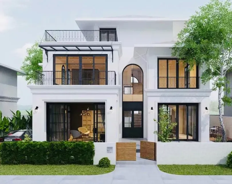 Biệt thự mini có không gian xanh