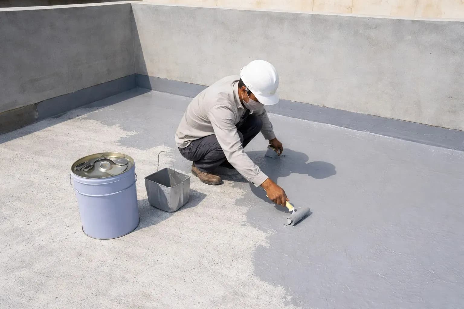 Chống thấm bằng vữa xi măng polymer
