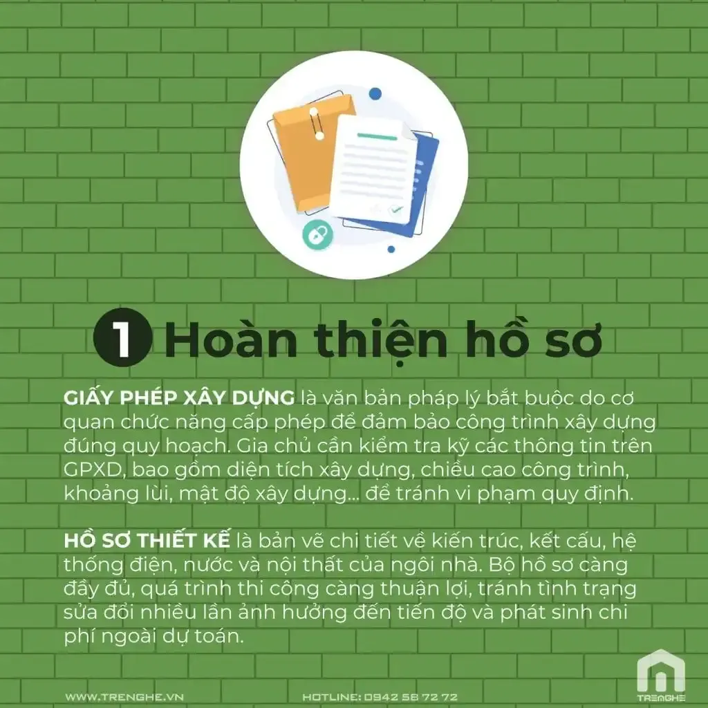 Bước 1: Hoàn thiện hồ sơ