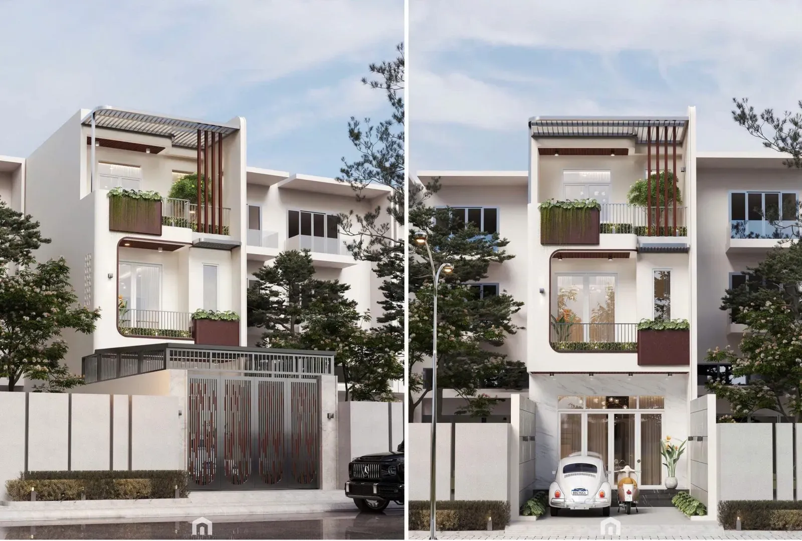 D’ House | Nhà phố 3 tầng hiện đại và tươi mới