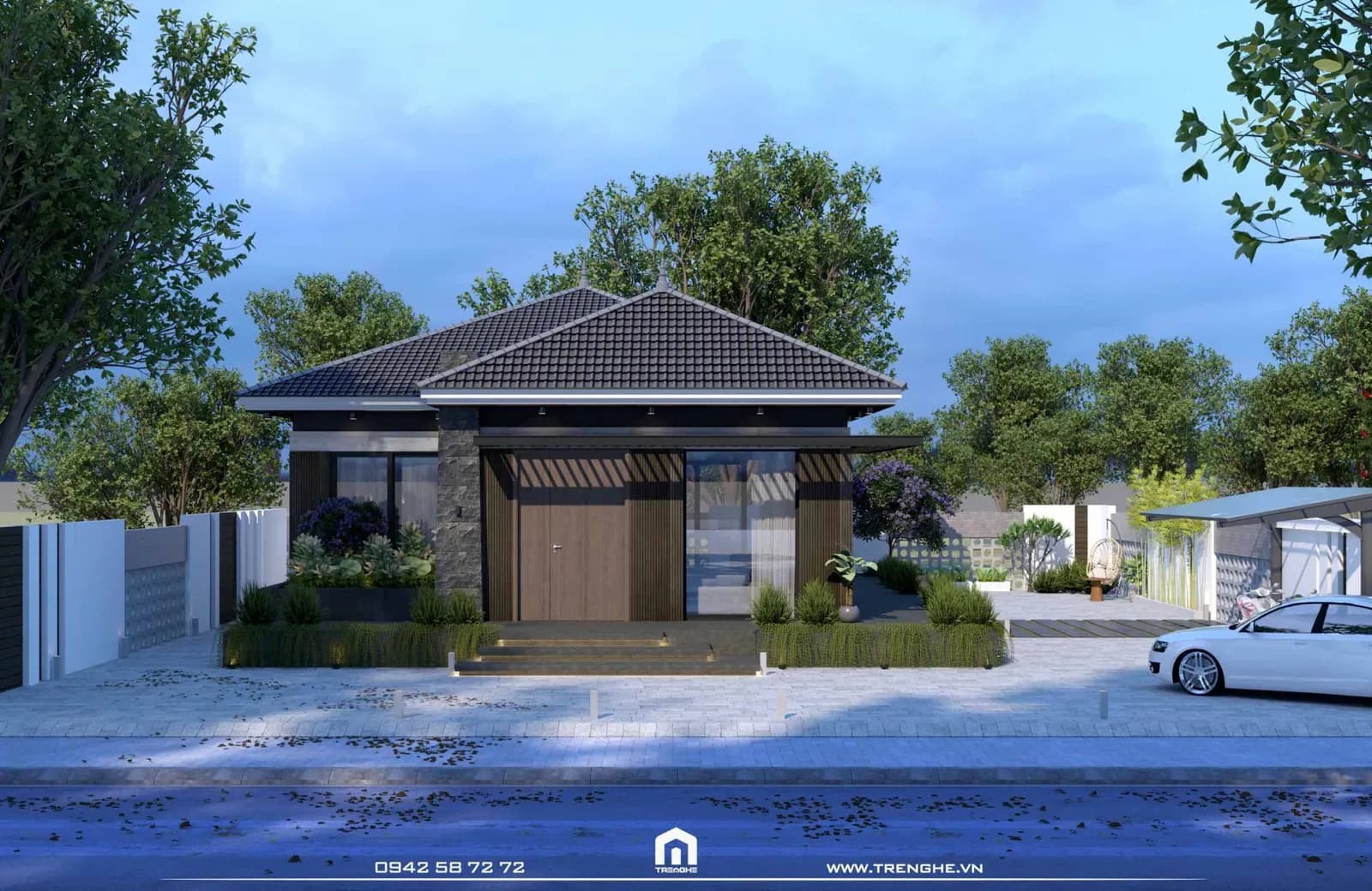 D’ House | Nhà vườn mái nhật tràn ngập cây xanh trong lành và bình yên