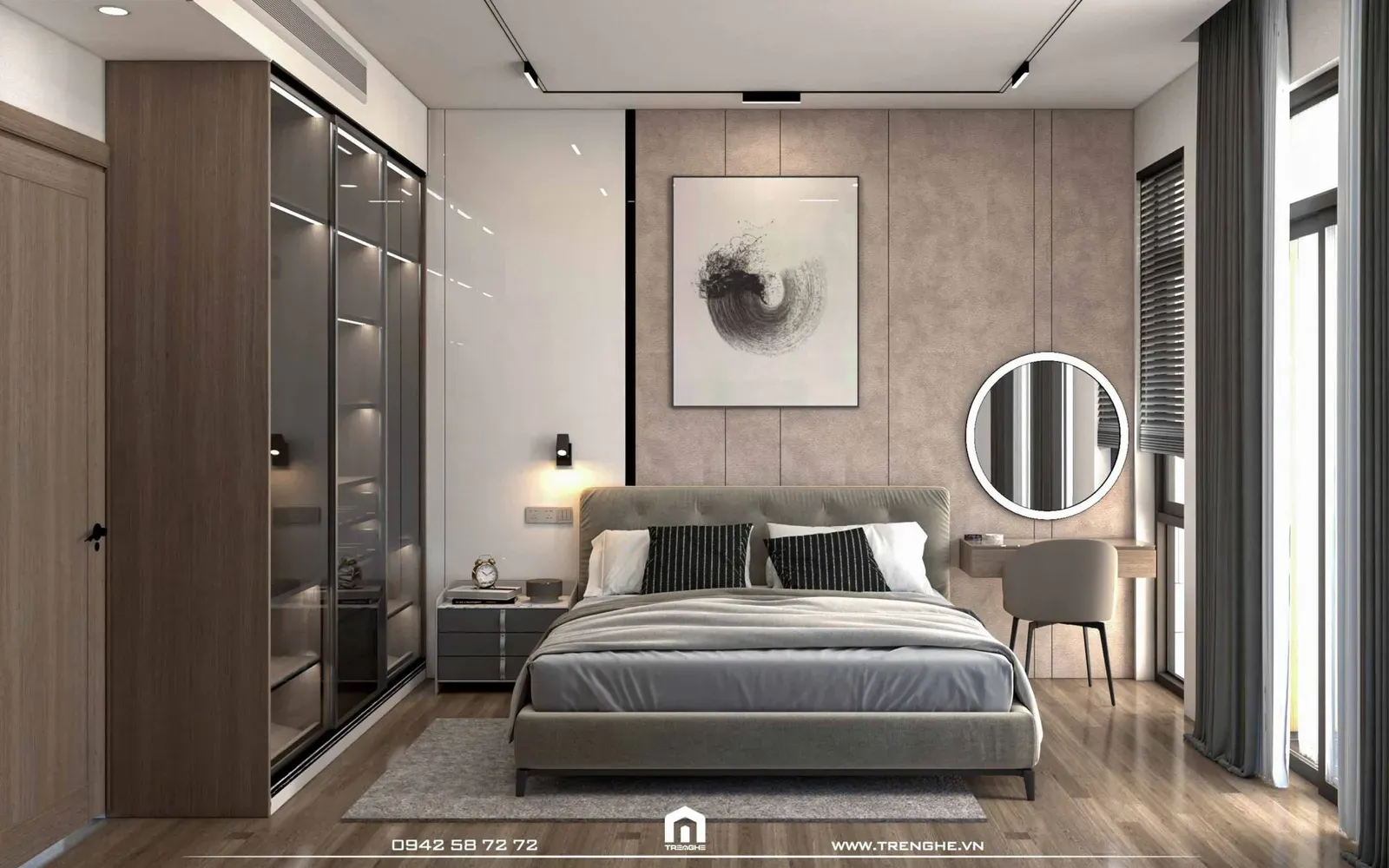 Mẫu decor phòng ngủ 15m2 đẹp hiện đại