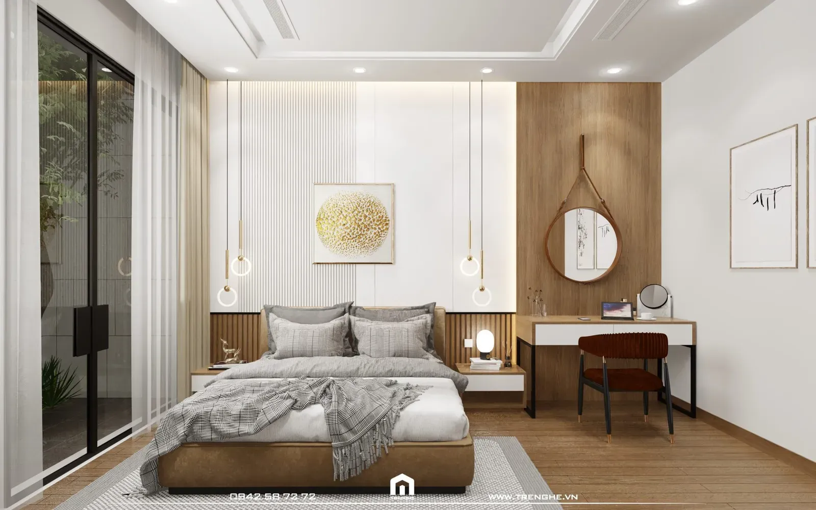 Decor phòng ngủ 20m2 tinh tế thanh lịch