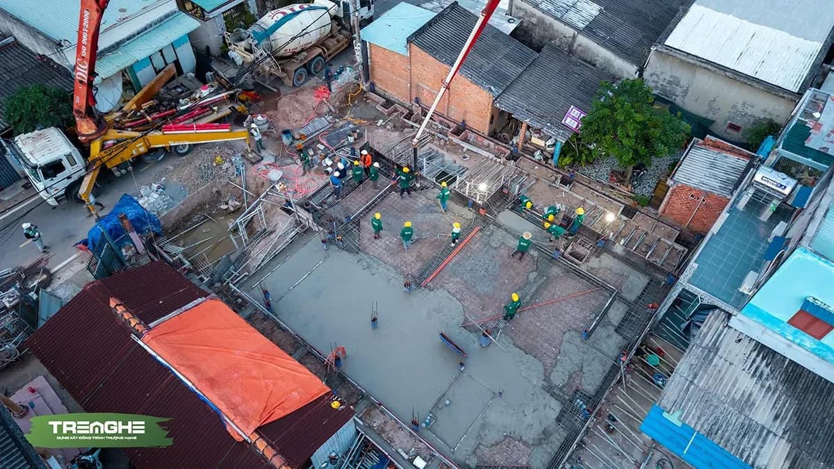 Giai đoạn thi công cốt thép móng đóng vai trò quan trọng trong khả năng chịu lực của toàn bộ hệ móng