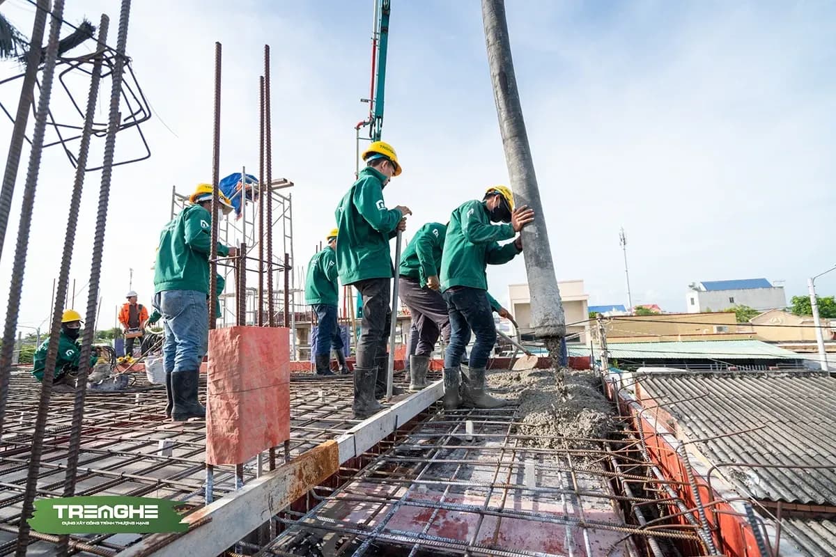 Hình ảnh thi công của Tre Nghệ tại công trình