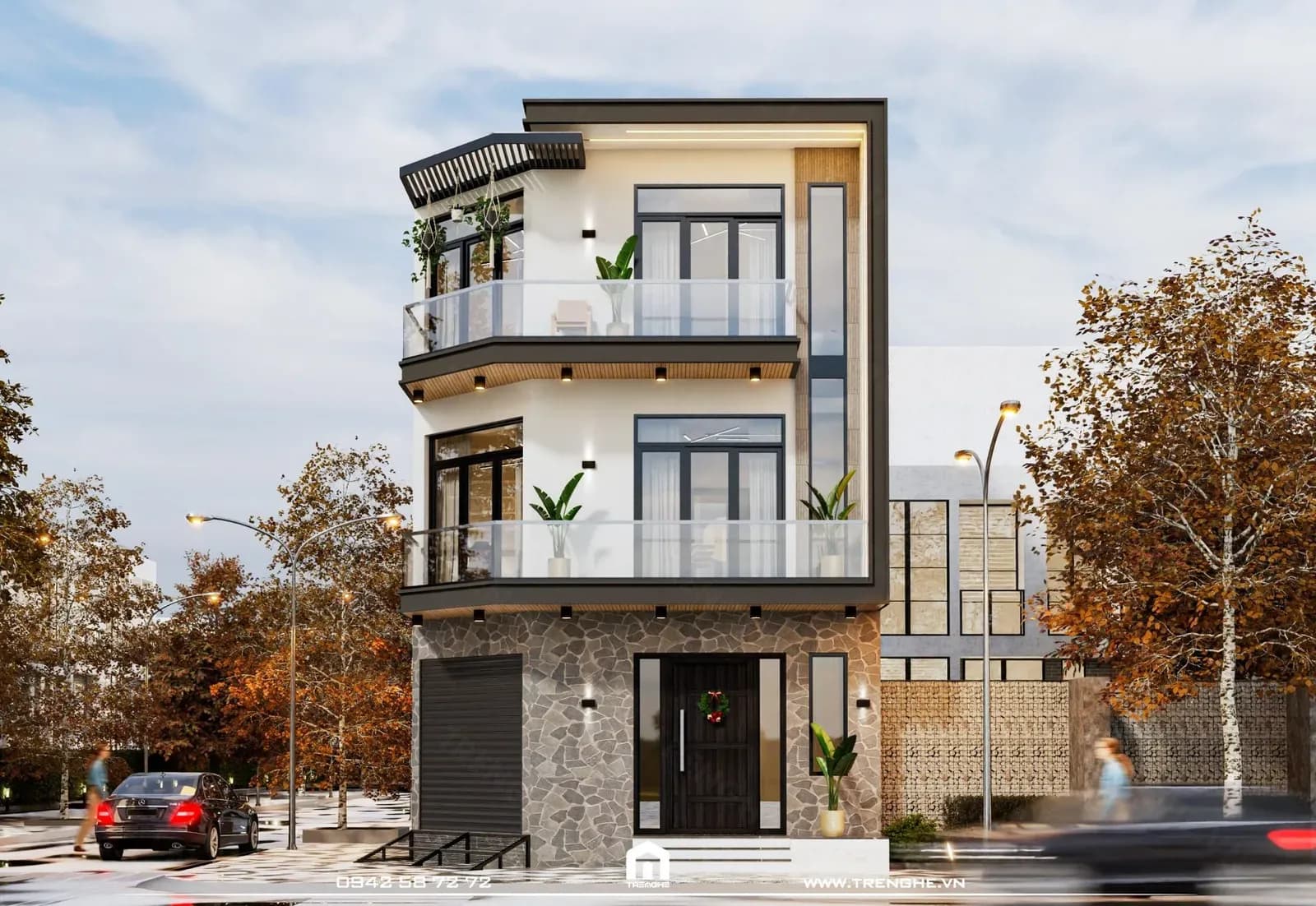 K’ House | Nhà phố góc 2 mặt tiền mang phong cách hiện đại đậm đà hương vị quê hương của người con xa xứ Canada