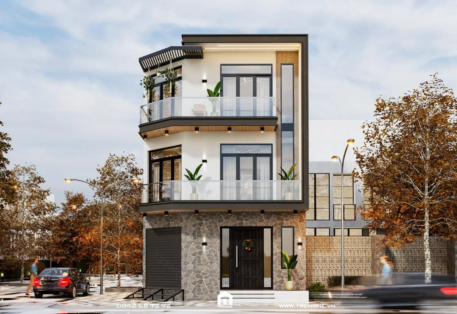 K’ House | Nhà phố góc 2 mặt tiền mang phong cách hiện đại đậm đà hương vị quê hương của người con xa xứ Canada