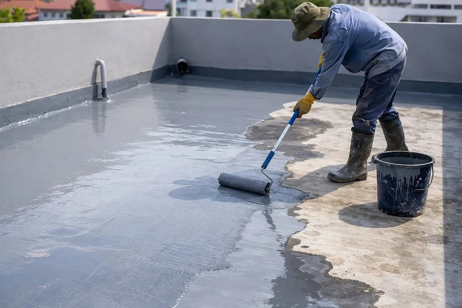 Sai lầm thường gặp khi dùng keo chống thấm sân thượng