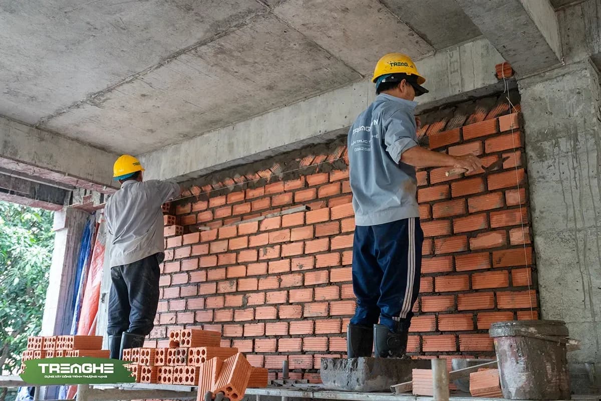 Kỹ thuật xây tường gạch nhà phố và những lưu ý quan trọng trong năm 2026